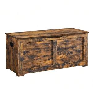 Bronze VASAGLE Chest, Bench, Blanket Box with 2 Safety Hinges, Shoe Bench shot 9327164