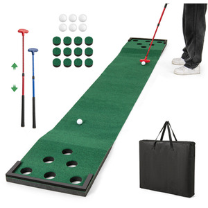 Golf Pong Game Set Portable Golf Putting Mat