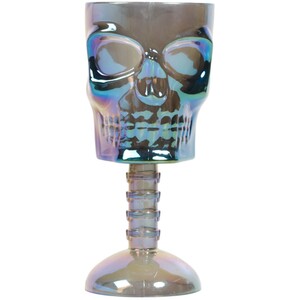 Iridescent Halloween Skull Cup