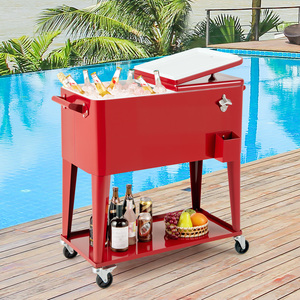 75 L Portable Patio Rolling Ice Chest
