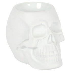 Skull Shaped Ceramic Oil Burner For Unique Home Fragrance