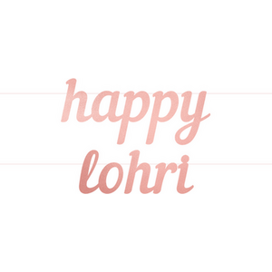 Happy Lohri Letter Banner RG