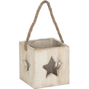 Rustic Star Tealight Candle Holder