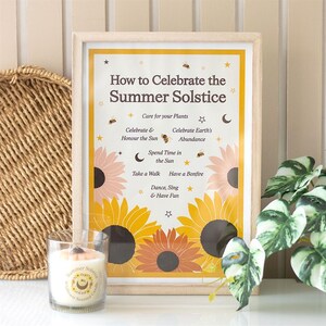 Summer Solstice Celebration Framed Wall Art Print