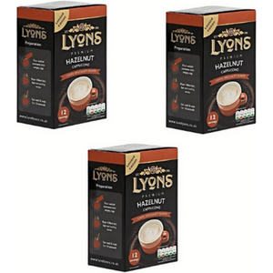 Lyons Premium Instant Hazelnut Cappuccino Coffee