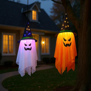 2-Pack Halloween Hanging Hat Lights
