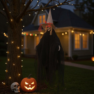 Lifeideas Halloween Voice-Activated Hanging Witch