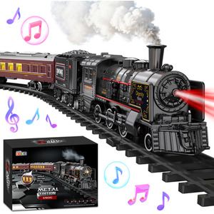 Deluxe Edition Steam Train Set Electric Classic Locomotive Toy
