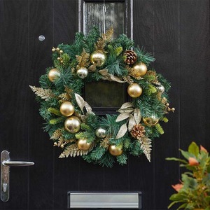 Christmas Gold Artificial Wreath Decoration