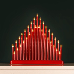 Christmas LED Red Candle Bridge Arch