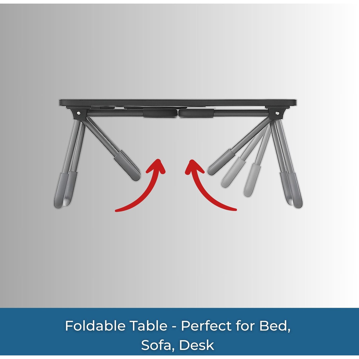 Portable Foldable Laptop Table With Tablet And Mug Holder - Pink
