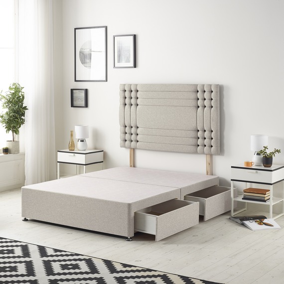Saville Velvet Divan Base with 32