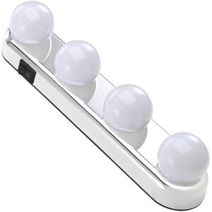 Stick On Vanity Lights for Mirror Battery Powered Cordless LED Makeup