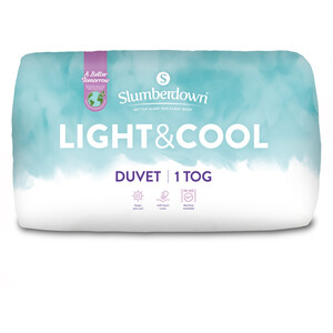 Slumberdown Light and Cool 1 Tog Duvet