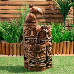 Tiki Stacks Outdoor Water Feature