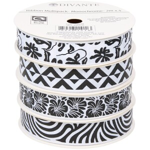 Pack of 4 Monochrome Ribbons