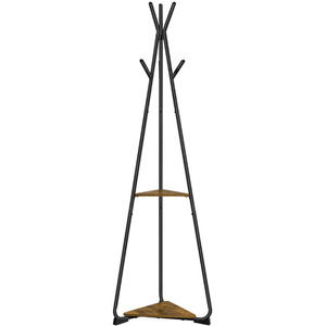 Yaheetech Freestanding Coat Rack with Shelves and Hooks