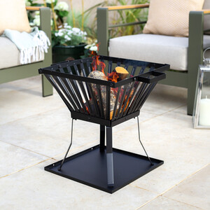 Square Traditional Fire Basket