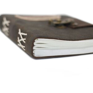 Leather Confessions with Lock Notebook