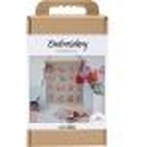 Craft Kit Embroidery Hanging Decoration Flax Wall Art Set