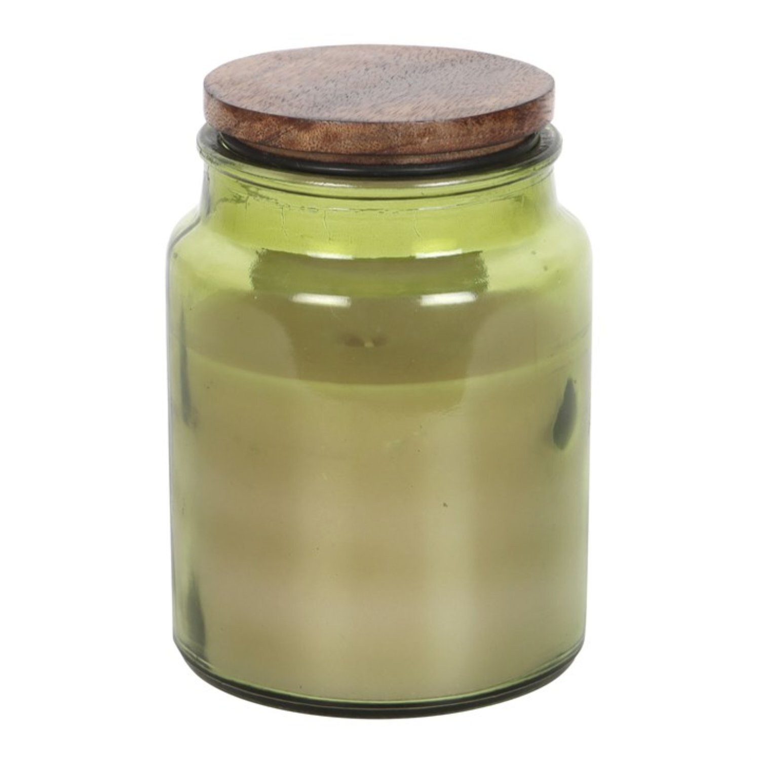 Enchanted Forest Vegan Candle With Toadstool Botanical Design Burn - Olive