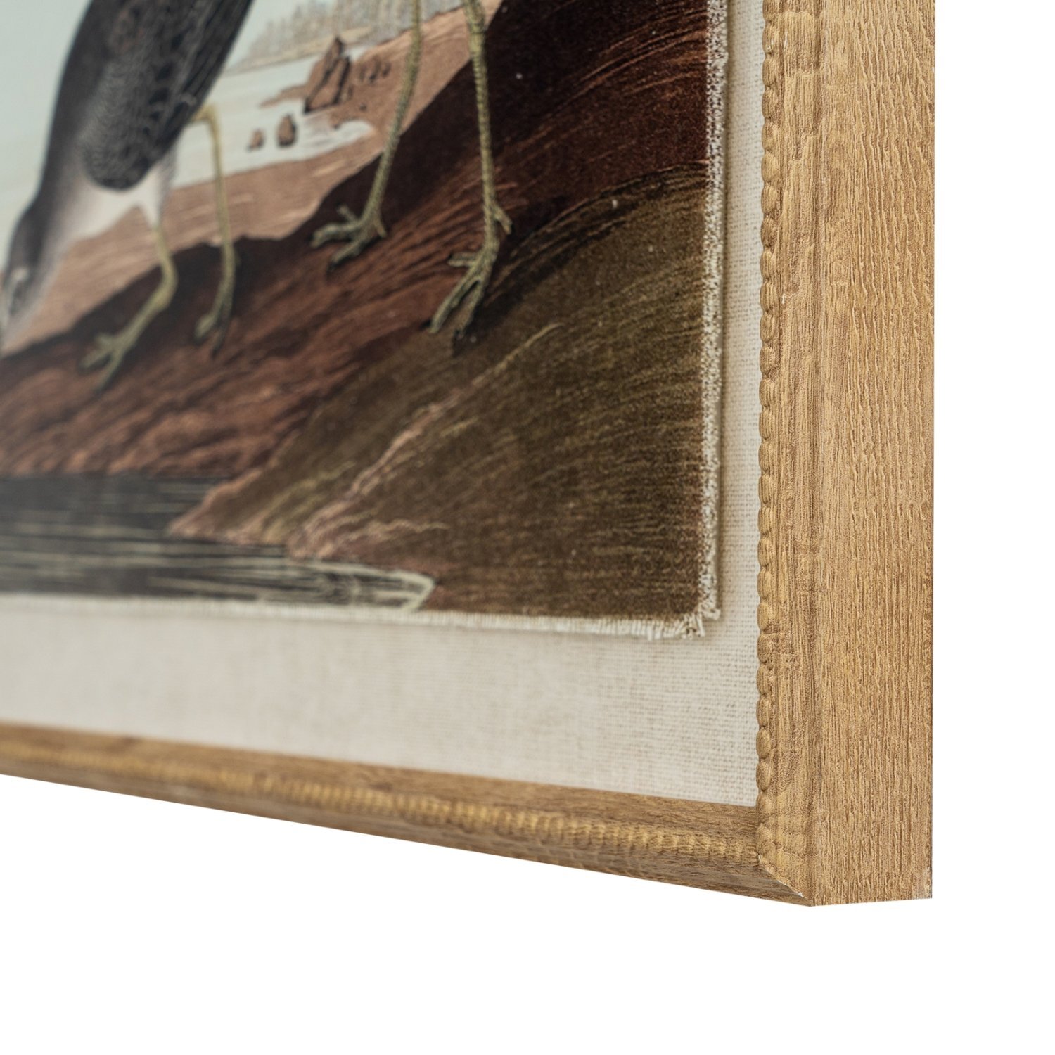 Image of Flora Fauna Snipes on Linen Wall&hellip;