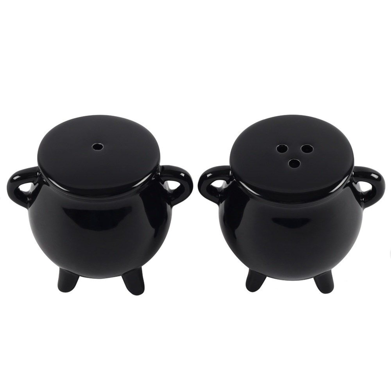 Image of Enchanting Cauldron Salt Pepper Set Witchy&hellip;