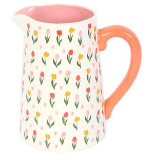 Spring Tulip Ceramic Flower Jug Perfect for Home Decor Gifts