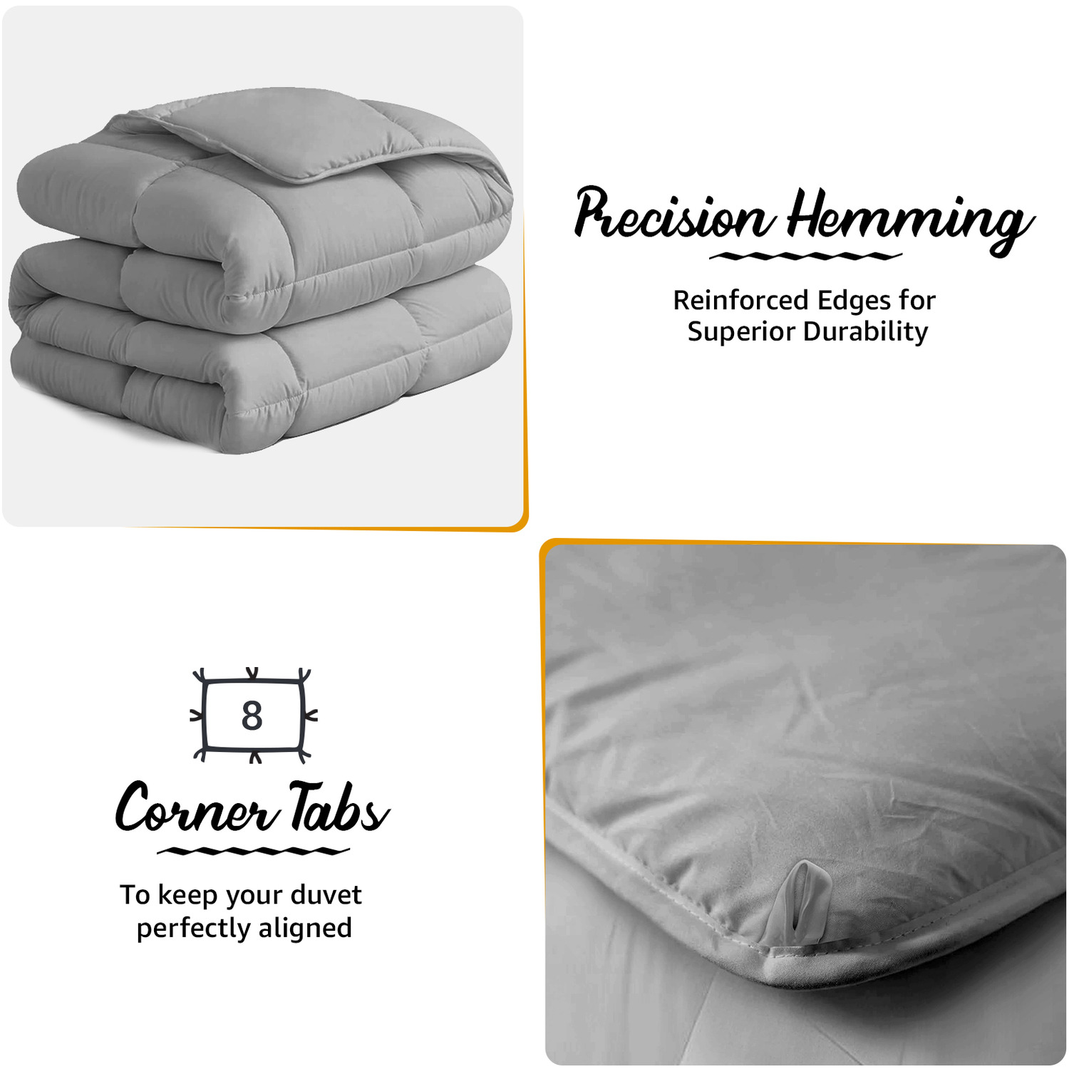 10 5 Tog Premium Microfibre Duvet - Grey King