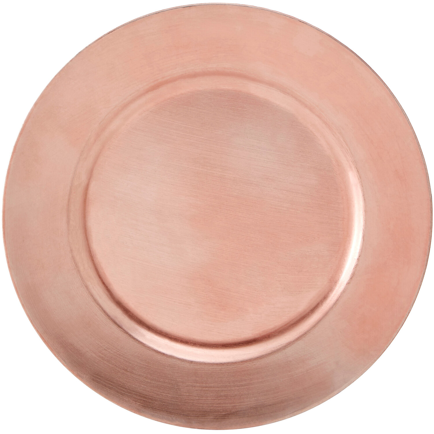 Dia Rose Gold Flat Style Charger Plate - Gold