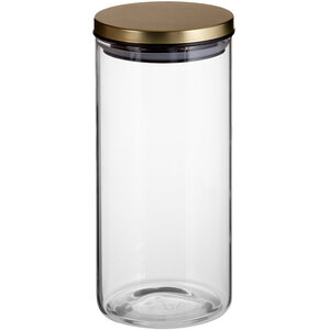 Freska Glass Storage Jar with Gold Lid 1300ml