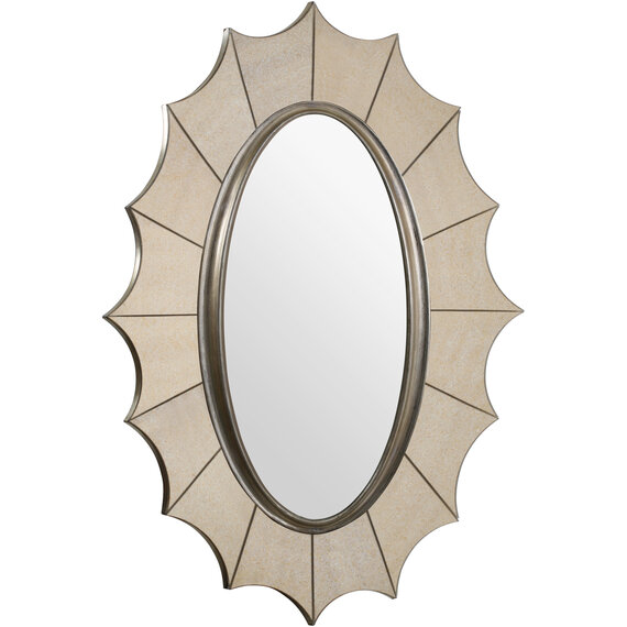 Matt Black Small Square Wall Mirror