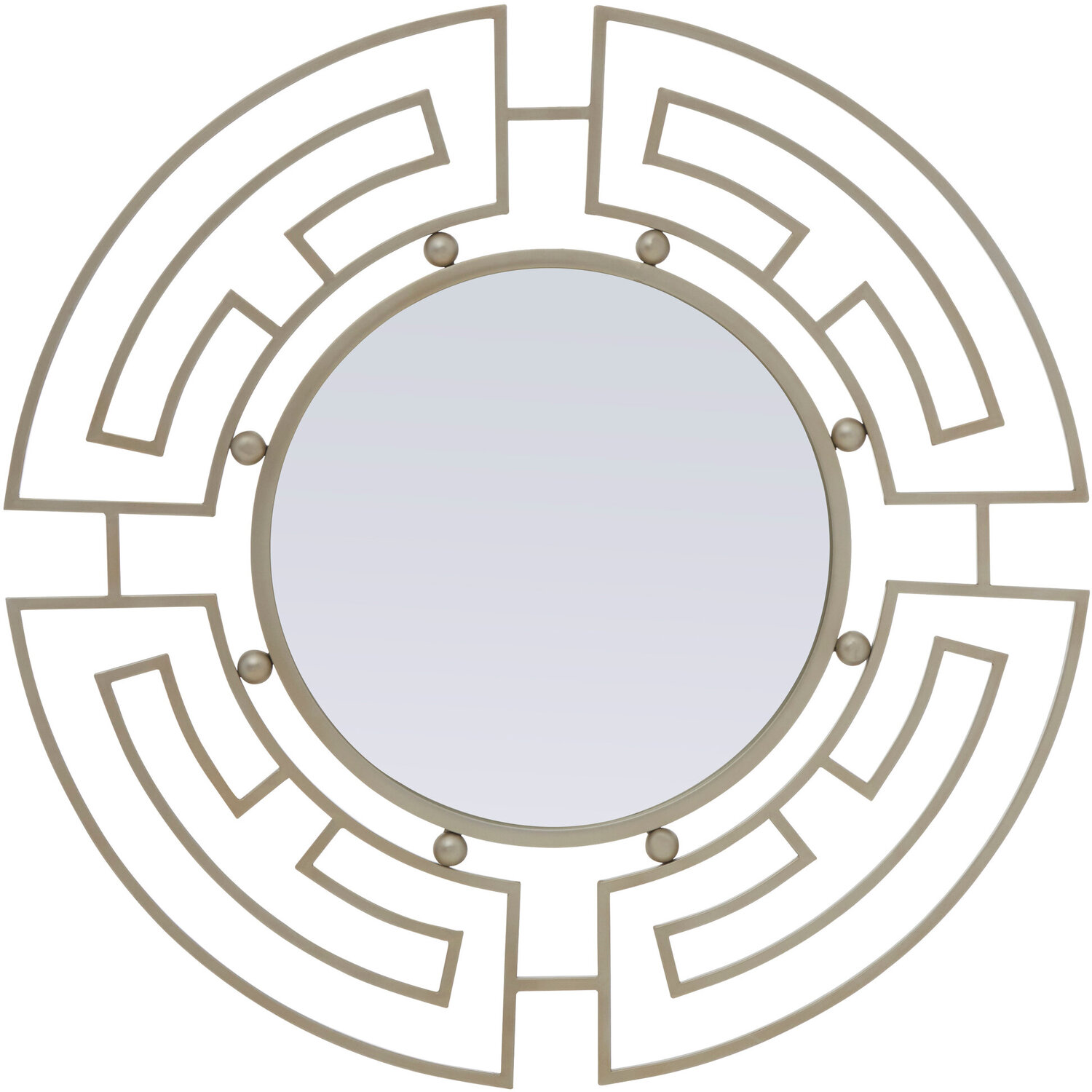 Matera Wall Mirror With Hanging Loop - Silver