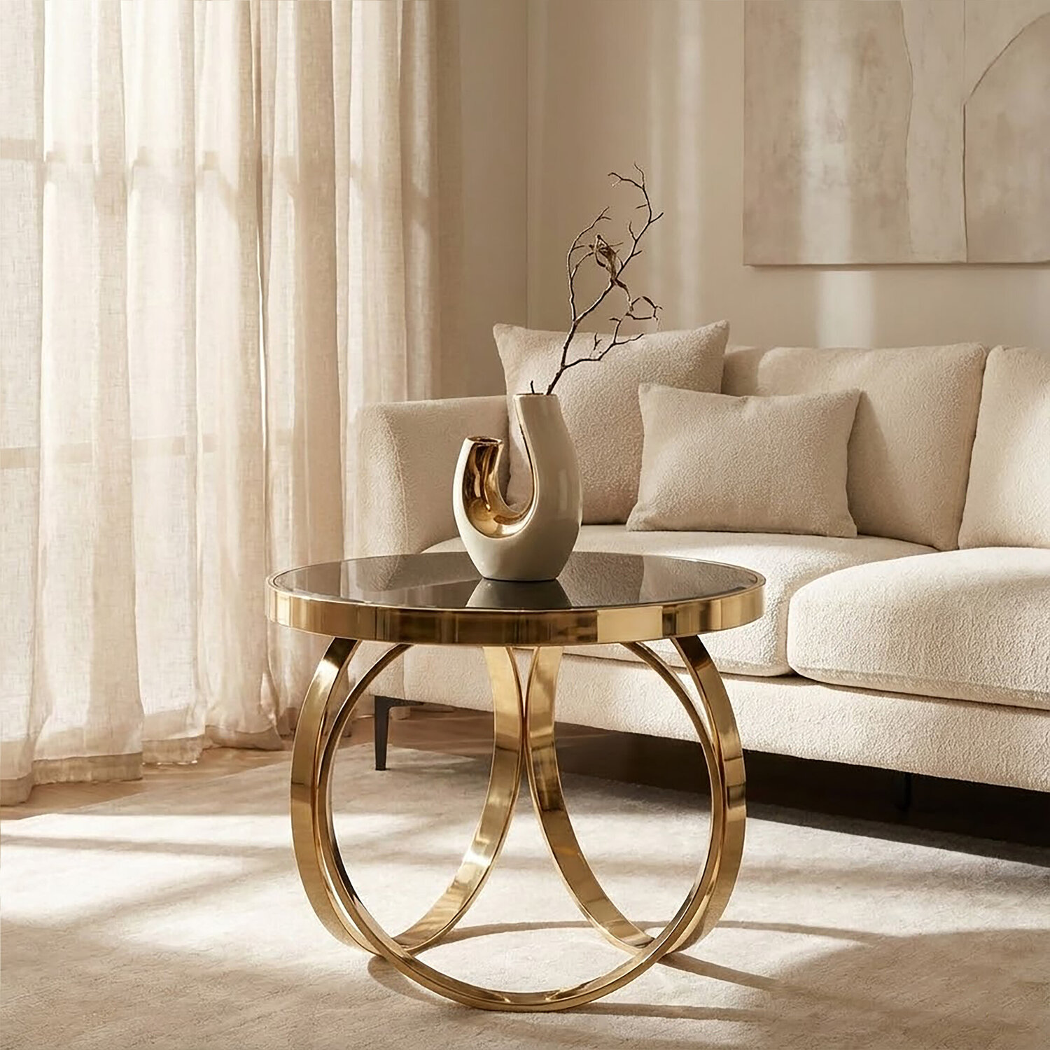 Ragusa Round Coffee Table - Black