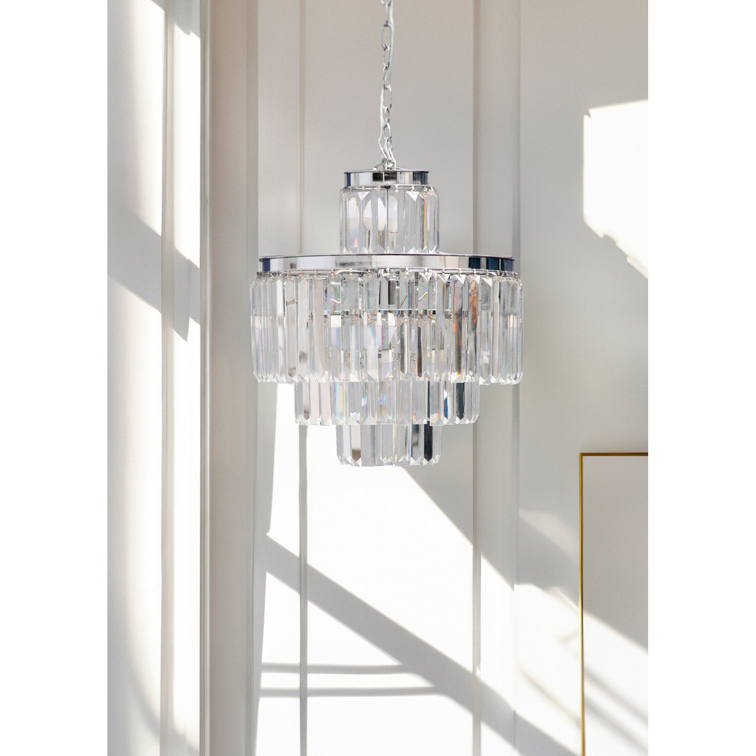 Kensington Townhouse 11 Bulbs Pendant Light. - Silver