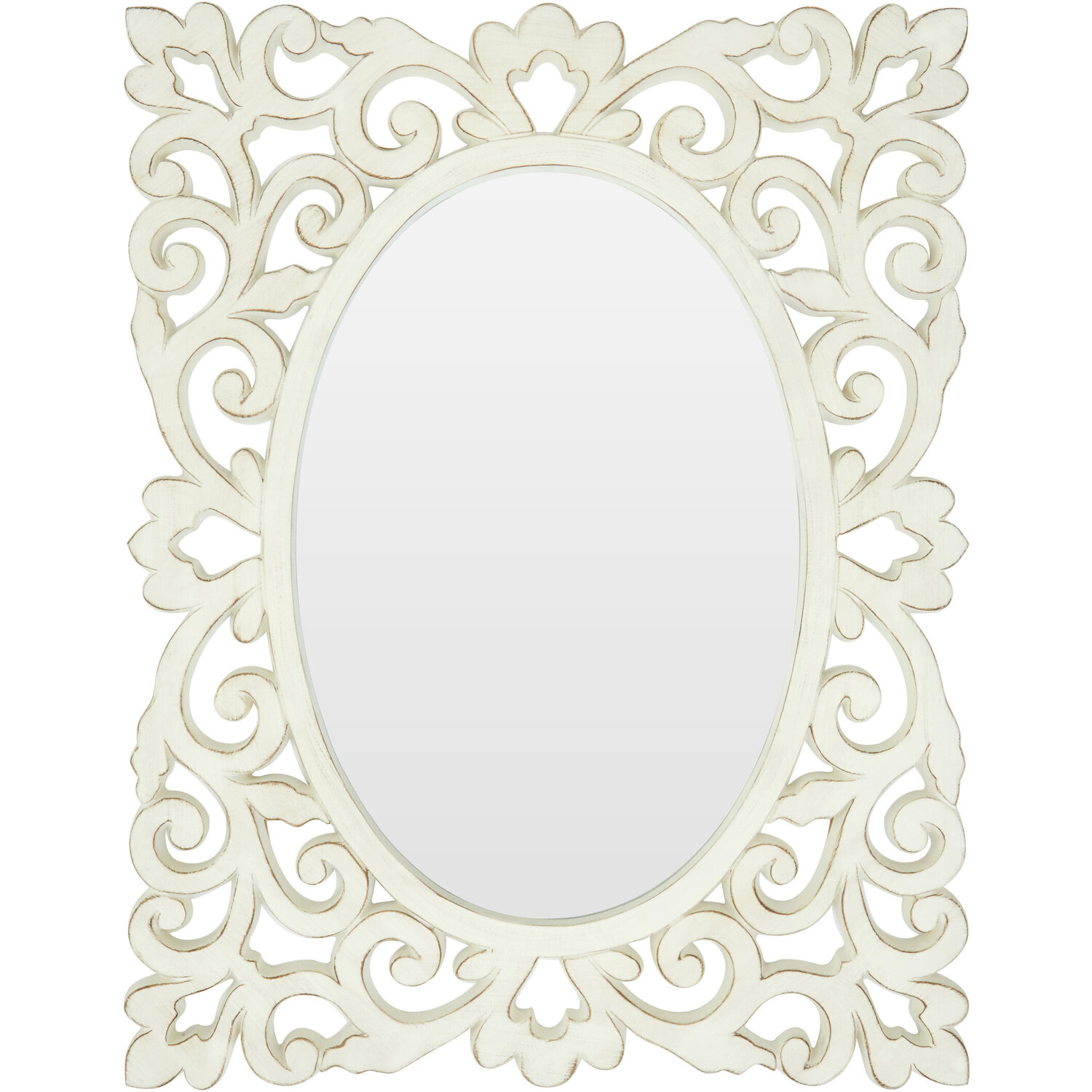 Trento Concentric Wall Mirror - White