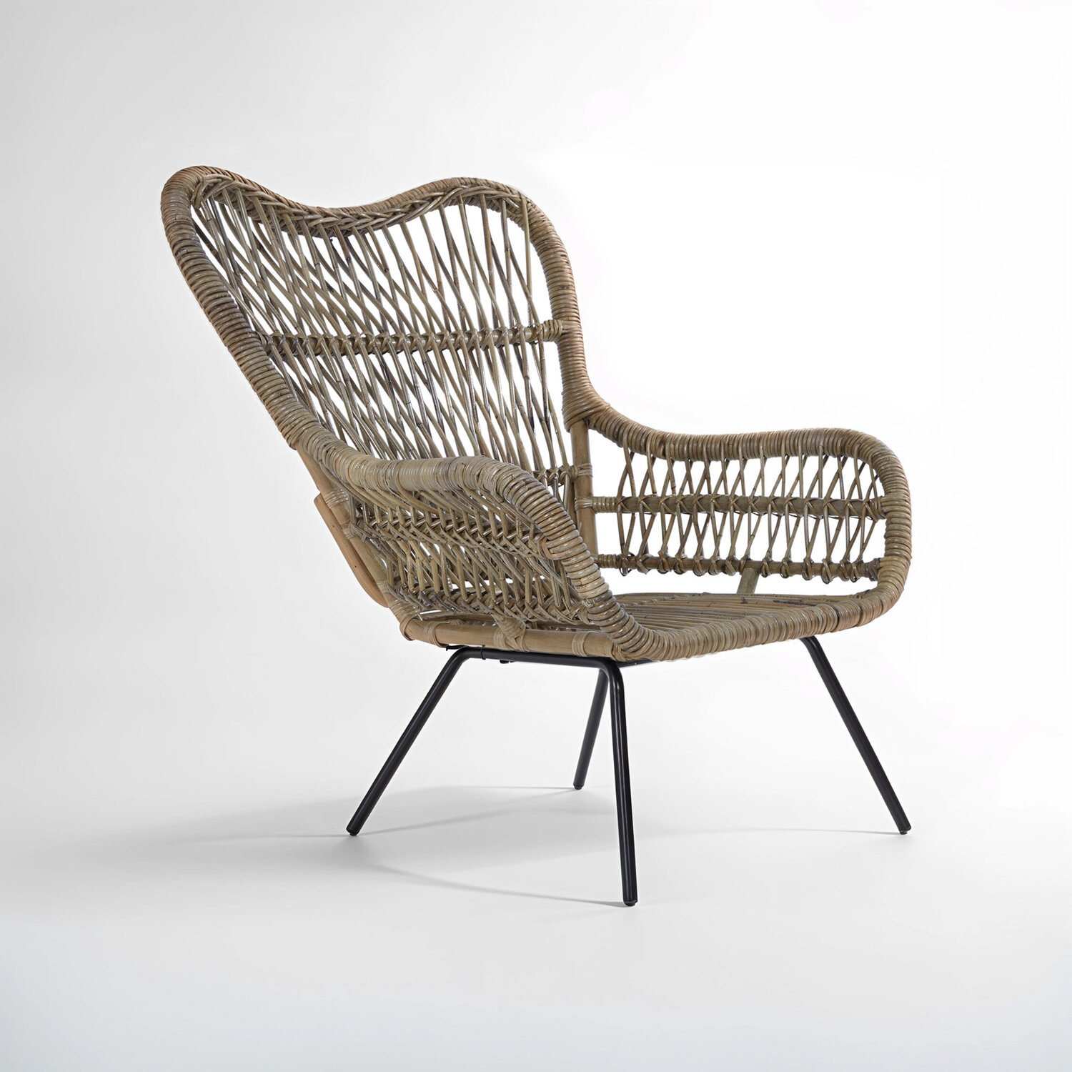 Manado Kubu Natural Rattan Chair - Brown