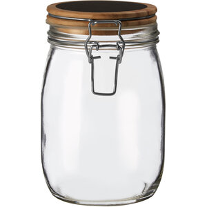 Appert Medium Storage Jar with Pine Wood Lid