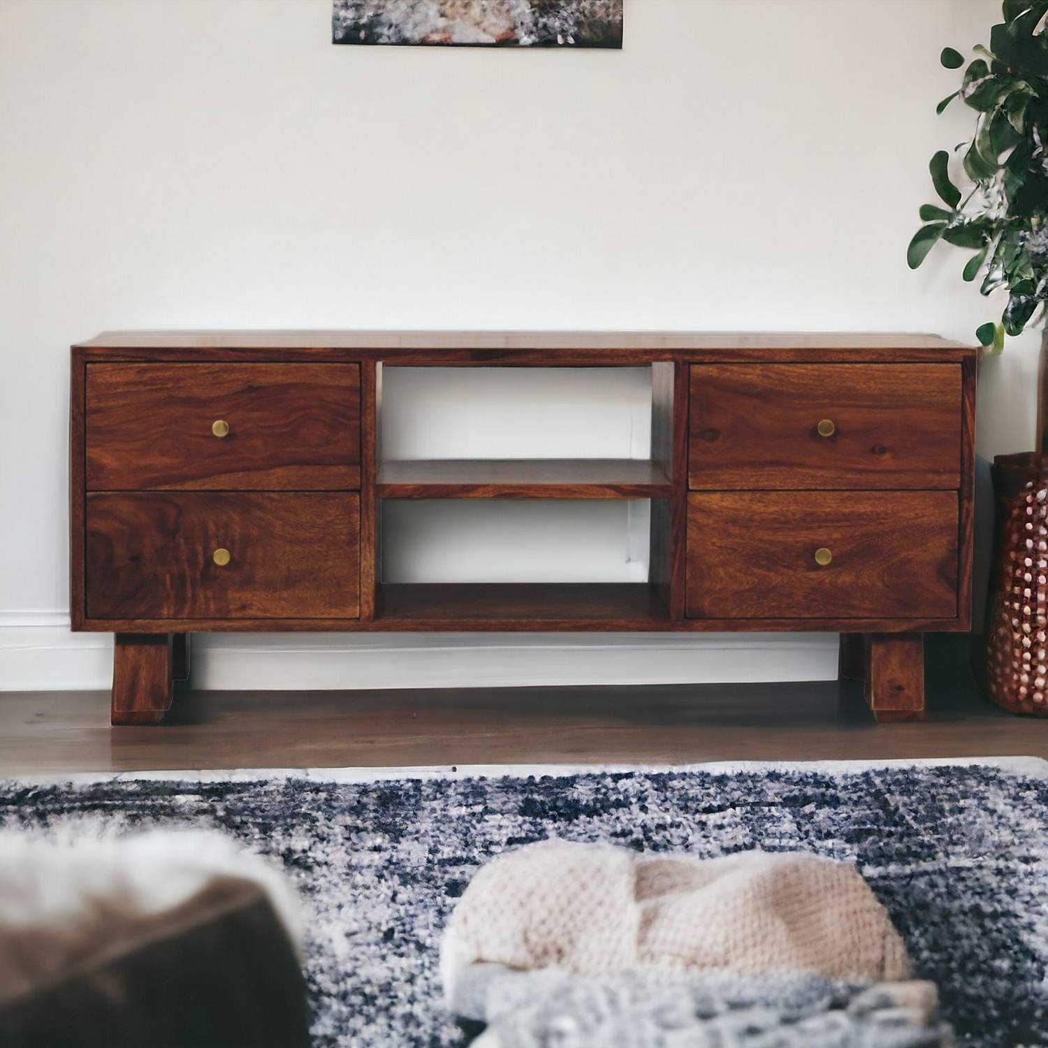 Artisan Furniture Solid Wood Tula Media Unit - Brown