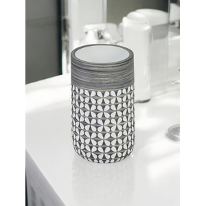 Showerdrape Ravello Geo Floral Grey & White Tumbler