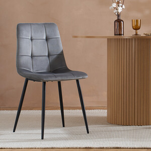 2 Grey Dining Chairs Pair Axel Birlea