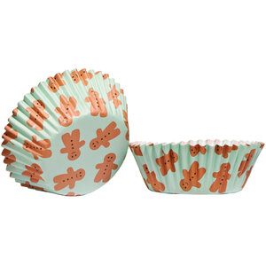 Diva Gingerbread Man 60 Piece Medium Cupcake Cases