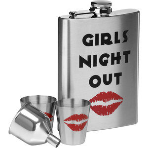 Auden Girls Night Out Design Hip Flask Set