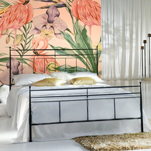 Paradise Flamingo Coral Wall Mural