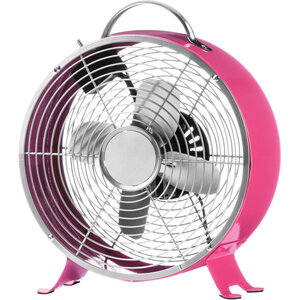 Hot Pink Retro Desk Fan