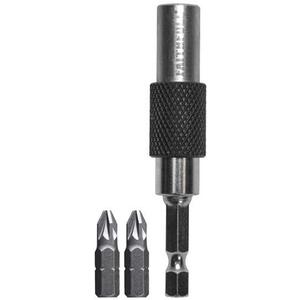 Faithfull 15Á Flexi Bit Holder 75mm & PZ2(x2) Bits