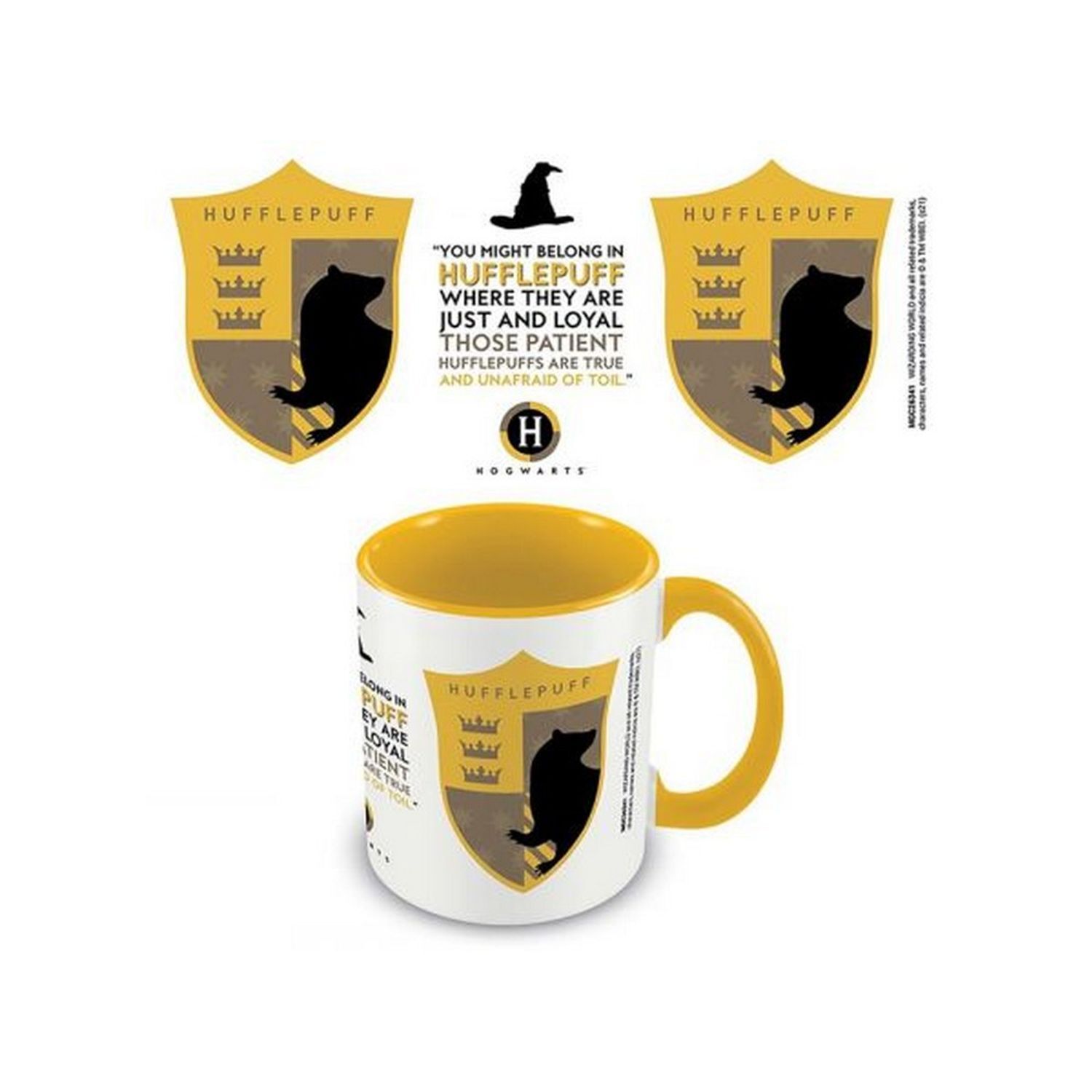 Harry Potter Hufflepuff House Pride Inner Two Tone Mug - Yellow/White/Black