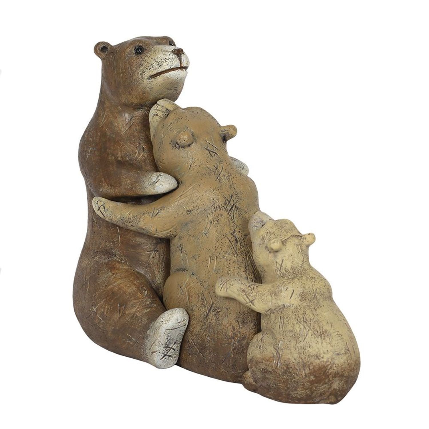 Something Different Bear Family Ornament - Brown