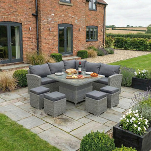Dakota Corner Sofa Set with Square Height Adjustable Table