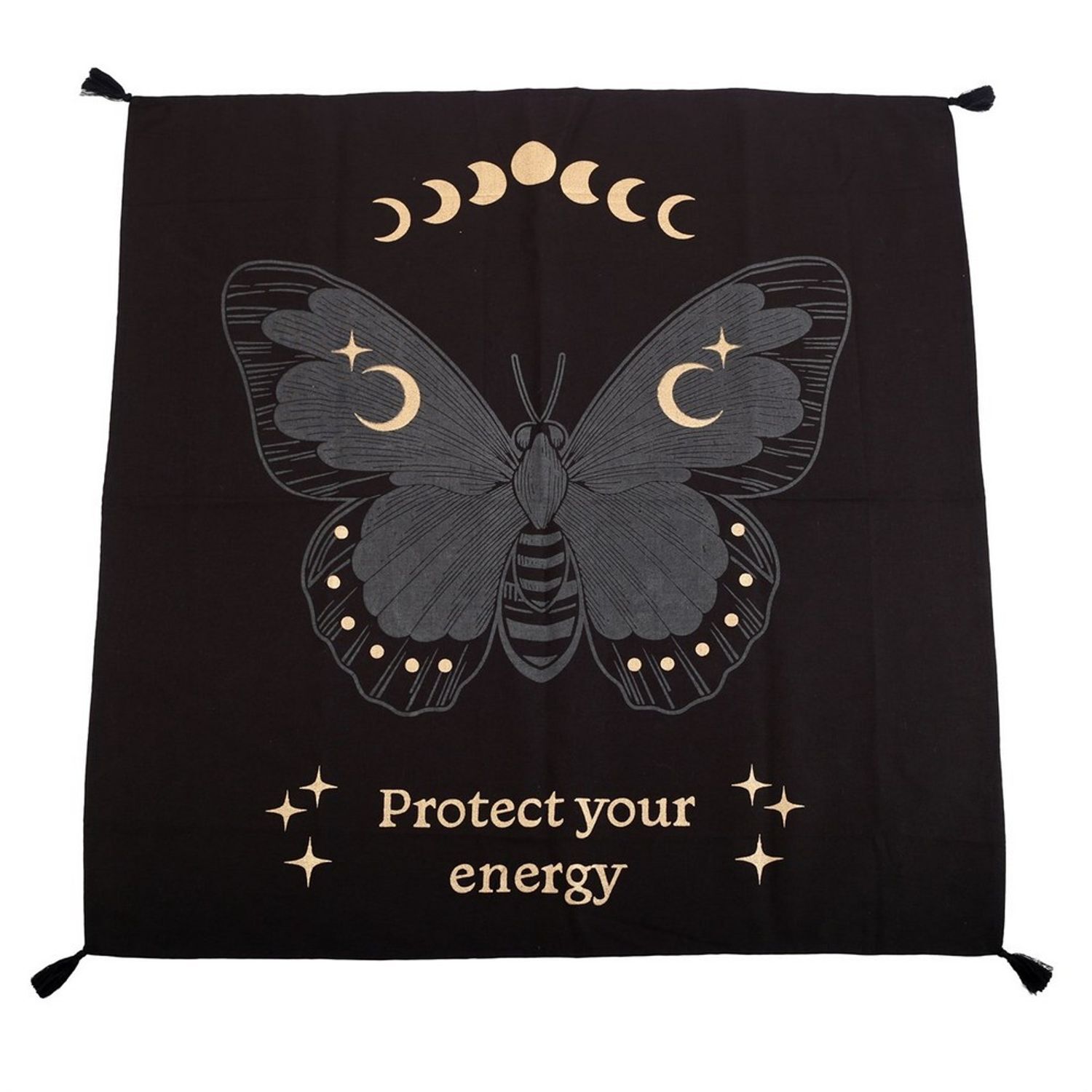 Something Different Moth Altar Cloth Black Black 1